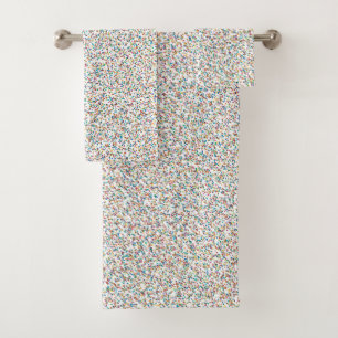 The Whole Rainbow Colourful Speckled Dots Bath Towel Set