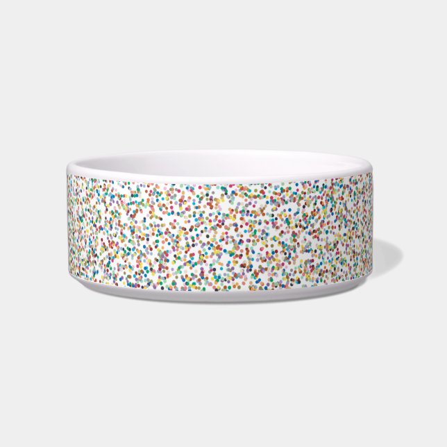 The Whole Rainbow Colourful Speckled Dots Bowl (Front)