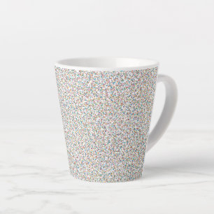 The Whole Rainbow Colourful Speckled Dots Latte Mug