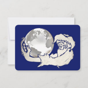 the whole world in a monkeys hand invitation