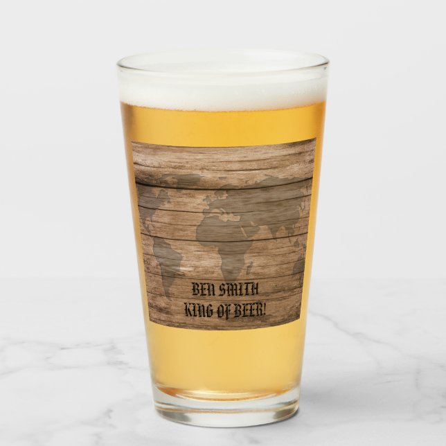 The whole world on the table glass (Front Filled)