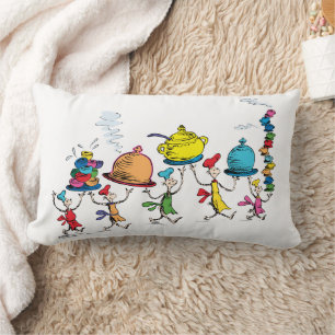 The Whos Carrying the Christmas Feast Lumbar Pillow