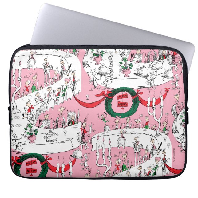 The Whos' Merry Christmas Feast Laptop Sleeve (Front)