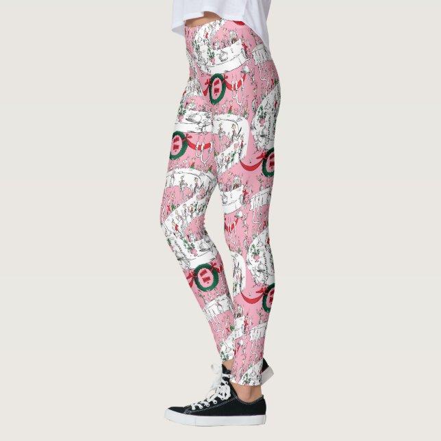 The Whos' Merry Christmas Feast Leggings (Left)