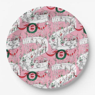 The Whos' Merry Christmas Feast Paper Plate