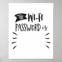 The Wi-Fi Password Is: