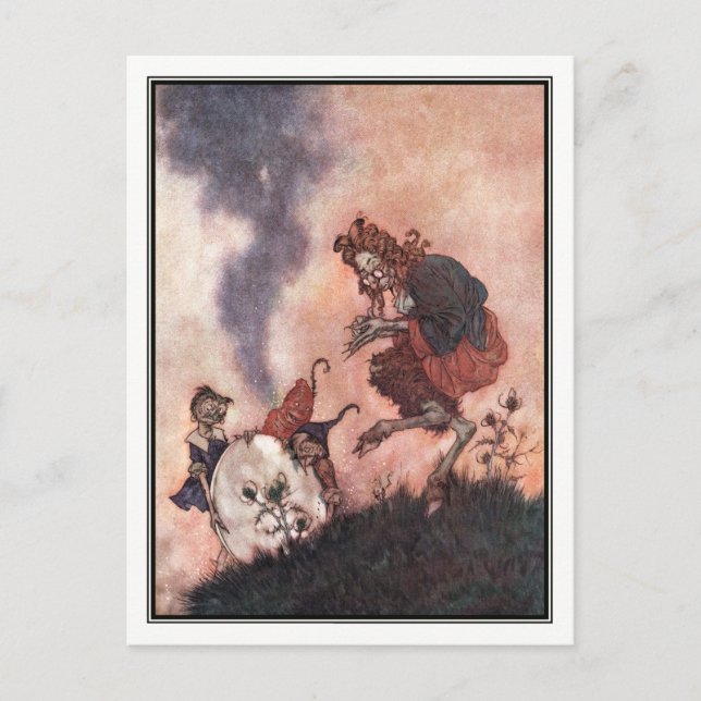The Wicked Hobgoblin by Edmund Dulac Postcard (Front)