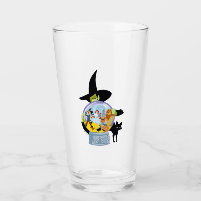 The Wicked Witch Crystal Ball Halloween Glass (Front)