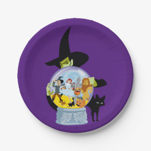 The Wicked Witch Crystal Ball Halloween Paper Plate