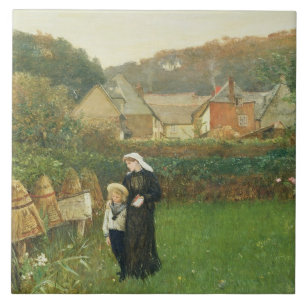 The Widow, 1895 (oil on canvas) Tile