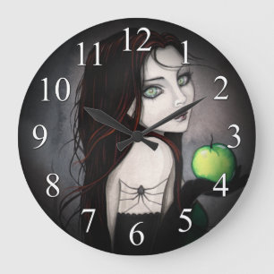 The Widow Gothic Woman with Apple Clock
