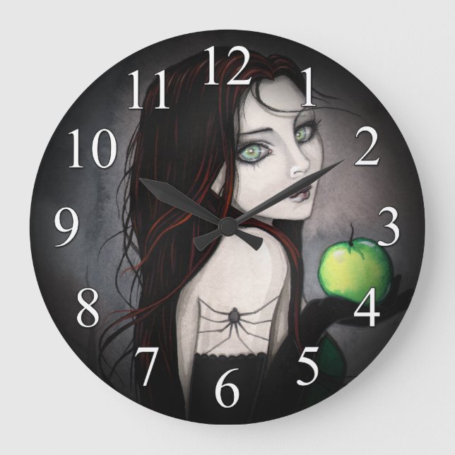 The Widow Gothic Woman with Apple Clock (Front)