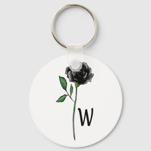 The Widowed Rose Keychain