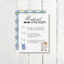 The Wife Lotus Bachelorette Weekend Itinerary Card