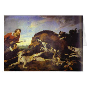 The Wild Boar Hunt by Frans Snyders