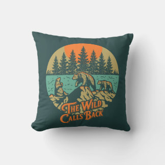 The Wild Calls Back Throw Pillow