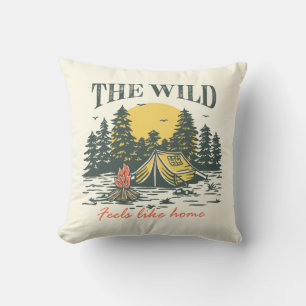The Wild Feels Like Home Throw Pillow