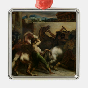The Wild Horse Race at Rome, c.1817 Metal Ornament