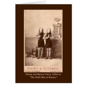 The Wild Men of Borneo on Cards, Postcards