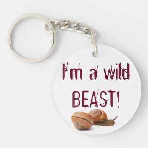 The wild side of a snail keychain