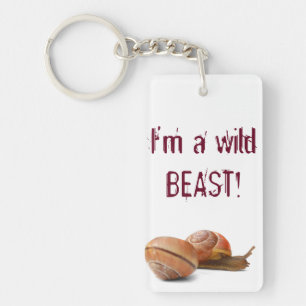 The wild side of a snail keychain