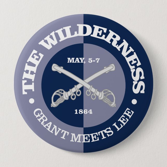 The Wilderness (B&G) 4 Inch Round Button (Front)