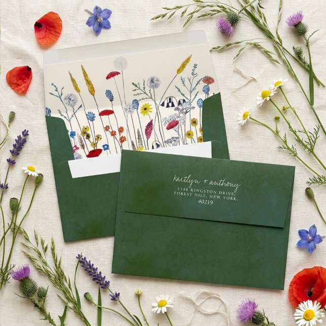 The Wildflower Meadow Wedding Suite - Envelope (Creator Uploaded)