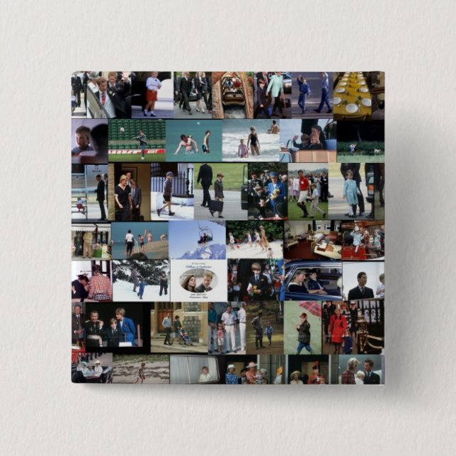 The William Collection images 2 Inch Square Button (Front)