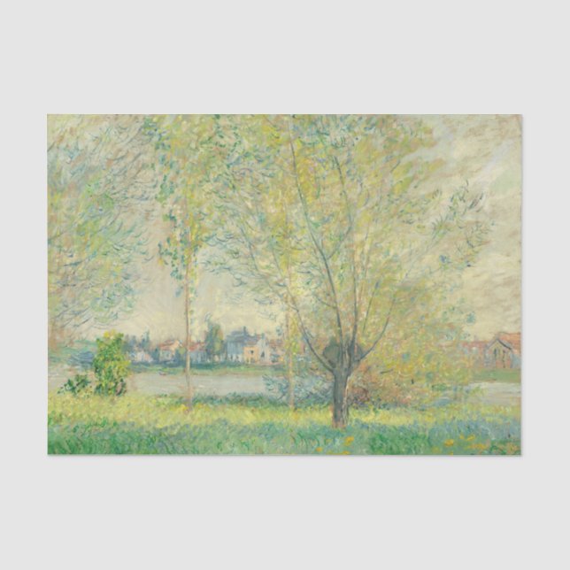 The Willows by Claude Monet Tissue Paper (Front)