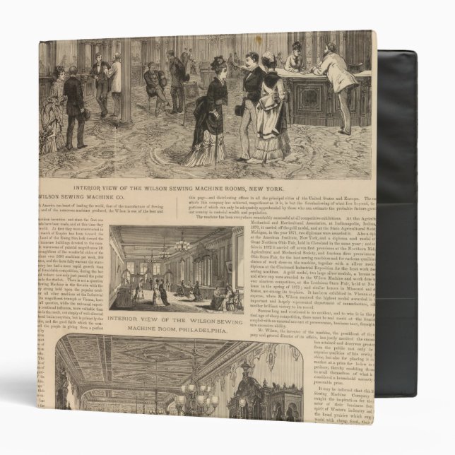 The Wilson Sewing Machine Company Binder (Front/Inside)