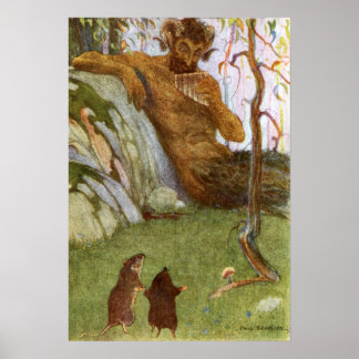 The Wind in the Willows Original Illustration Poster