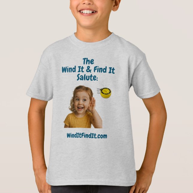 The Wind It & Find It Salute T-Shirt (Front)
