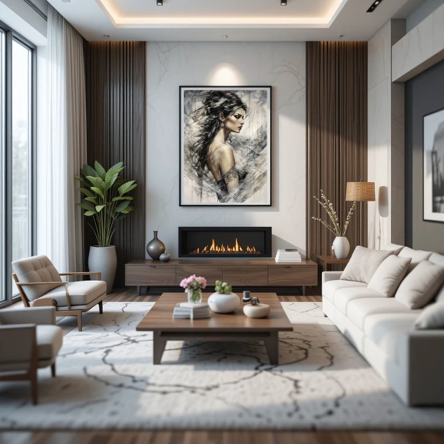 The Wind Muse Canvas Print (Creator Uploaded)