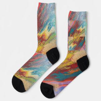 The wind sweeps the lake. socks