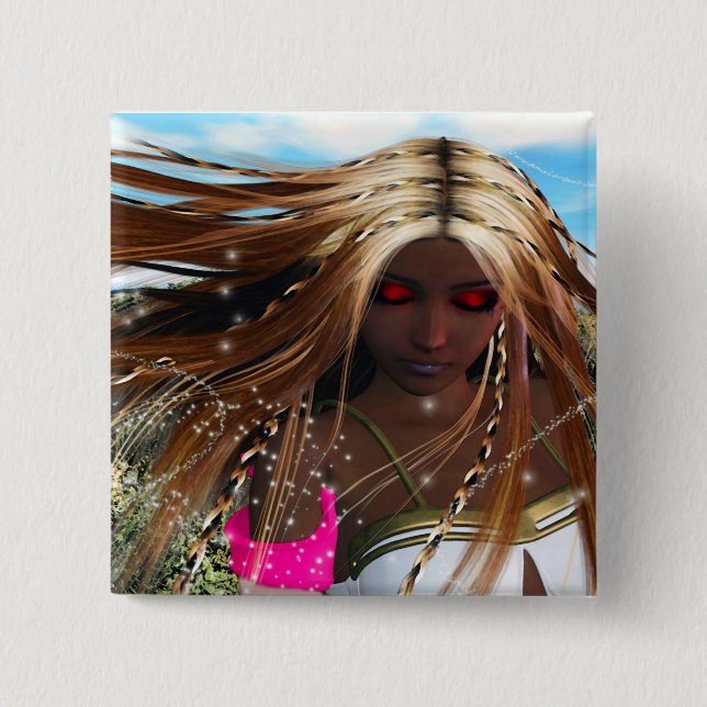 The Wind Waker 2 Inch Square Button (Front)