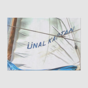 The Windblown Sails Of Unal Kaptan Acrylic Art Tissue Paper