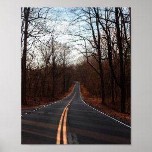 The Winding Winter Road Poster