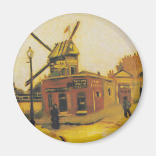 The Windmill of Galette by Vincent van Gogh Magnet