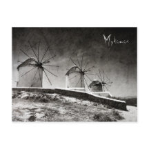 The windmills of Mykonos 2 - Postcard