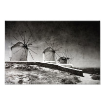 The windmills of Mykonos 2 - Print
