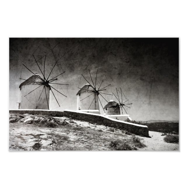 The windmills of Mykonos 2 - Print (Front)