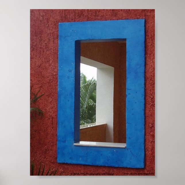 The Window in Riviera Maya, Mexico Poster (Front)