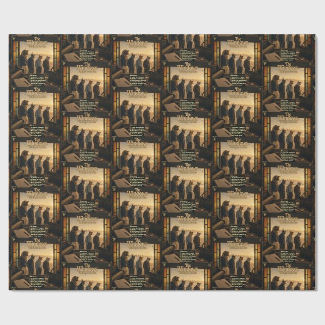 The Windows Album: a Parody Wrapping Paper (Flat)