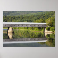 The Windsor-Cornish Covered Bridge spans the