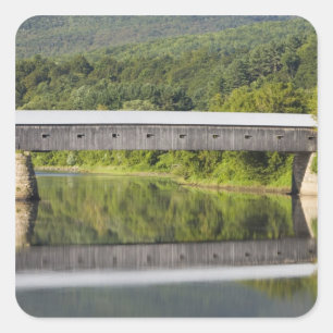 The Windsor-Cornish Covered Bridge spans the Square Sticker