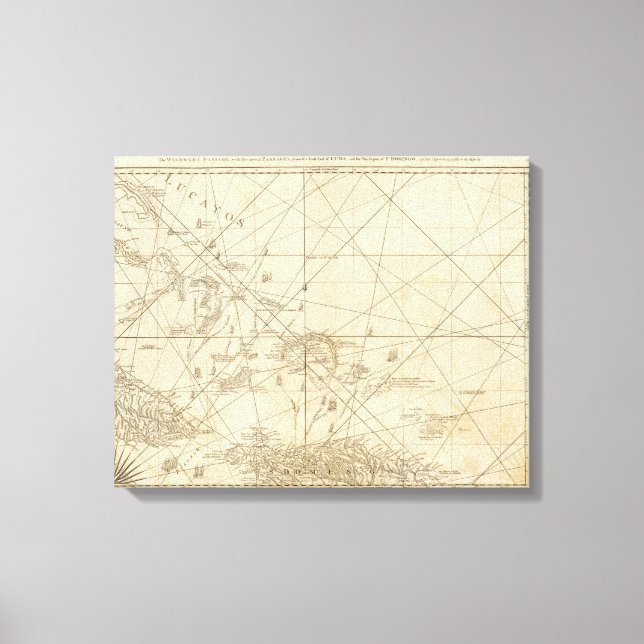 The Windward Passage with several passages Canvas Print (Front)