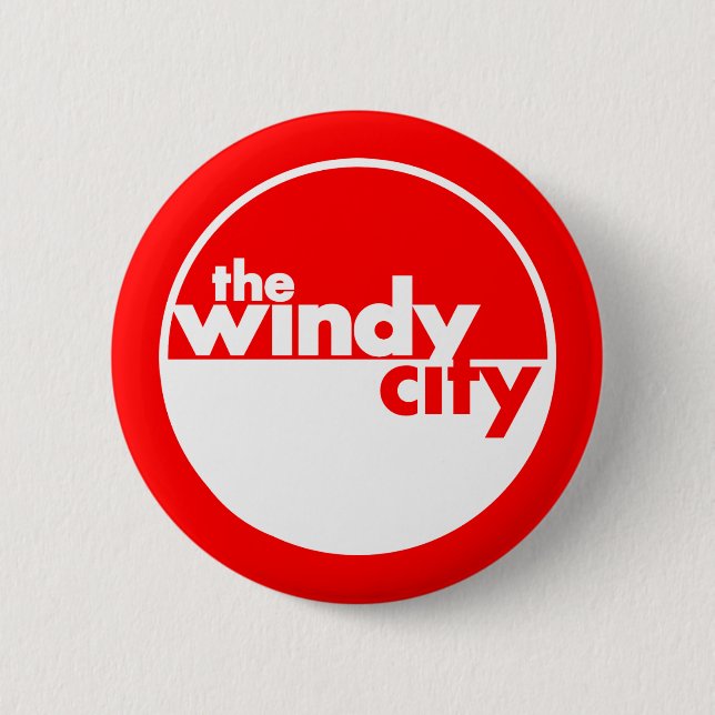 The Windy City 2 Inch Round Button (Front)