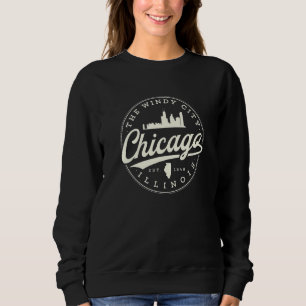 The windy city vintage Chicago illinois Chi Town Sweatshirt