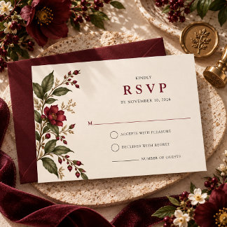 The Wine Garden RSVP Card