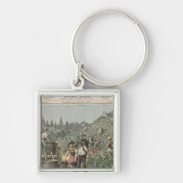 The Wine Harvest Keychain (Front)